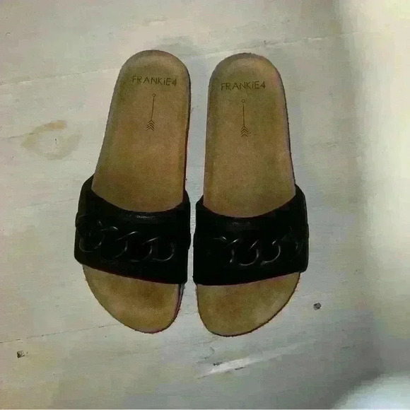 Frankie4 Quinn Slide Sandal black size 6 - Picture 3 of 12